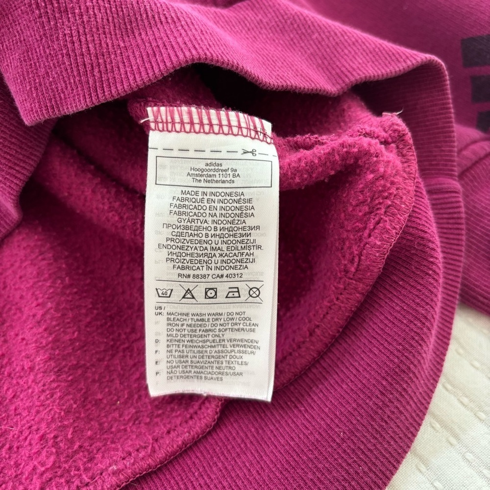 Adidas Men's Allover Printed Badge of Sport Hoodie Kangaroo Pockets Size L - Picture 5 of 7